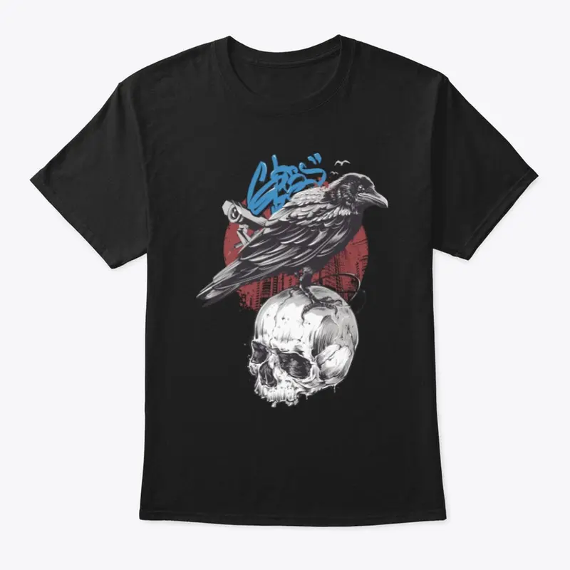 Raven Skull T-Shirts